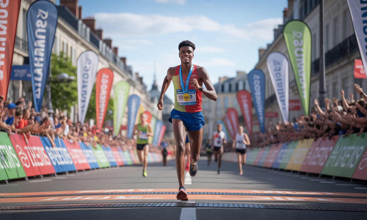 valentin poulin décroche la victoire au 10 km de tout rennes court pour la deuxième année consécutive, confirmant sa domination dans la course à pied locale. découvrez les temps forts de cette édition exceptionnelle.