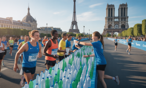 découvrez comment le marathon de paris 2026 innove en supprimant bouteilles et gobelets aux postes de ravitaillement, privilégiant des solutions plus écologiques pour les coureurs. interview exclusive sur cette initiative responsable.