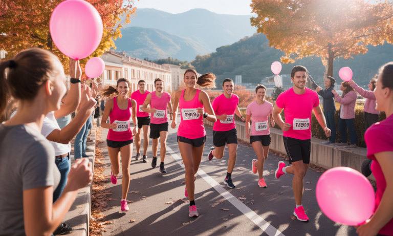 participez au jogging solidaire organisé par un club de course de digne-les-bains à l'occasion d'octobre rose, et soutenez la ligue contre le cancer dans la lutte contre le cancer du sein.