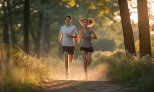découvrez la magie de courir à deux, où chaque pas partagé fait disparaître le temps et crée des moments inoubliables.