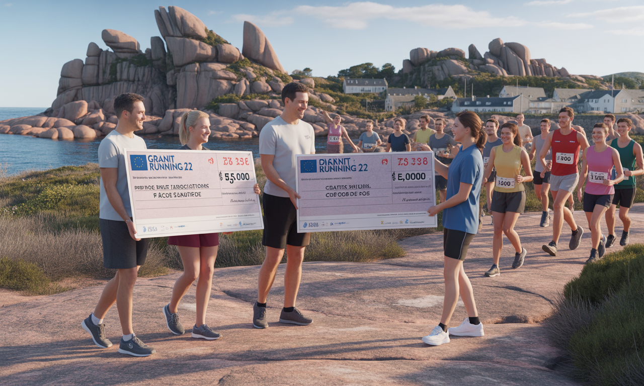 à perros-guirec, granit running 22 soutient deux associations en finançant un total de 5 000 €, renforçant ainsi son engagement local.
